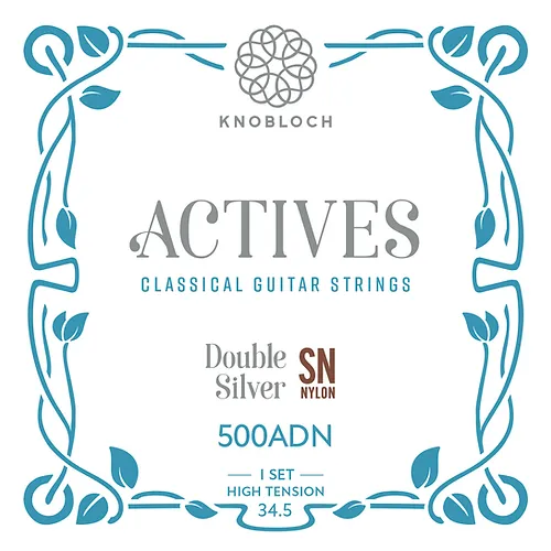 Knobloch Actives 500ADN Nylon HT Classical Guitar Strings, Full Set